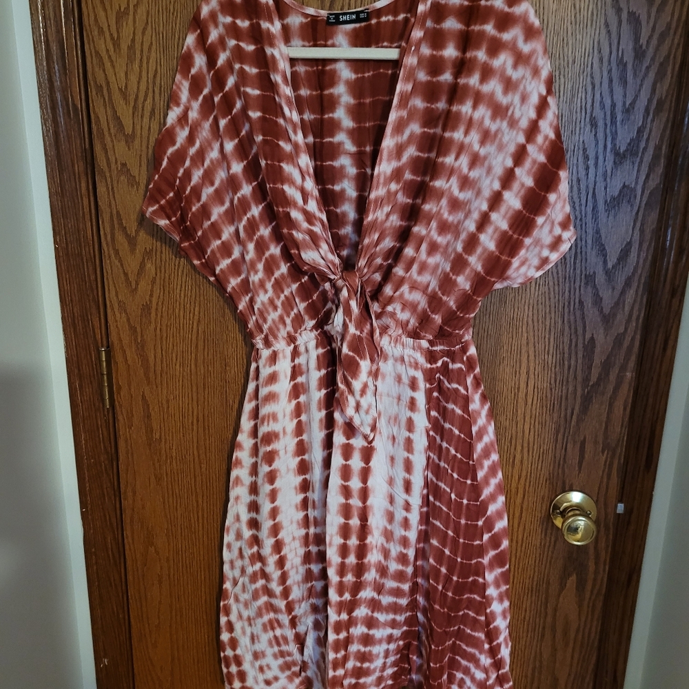 NWOT/ Tye Dye V-neck Dress